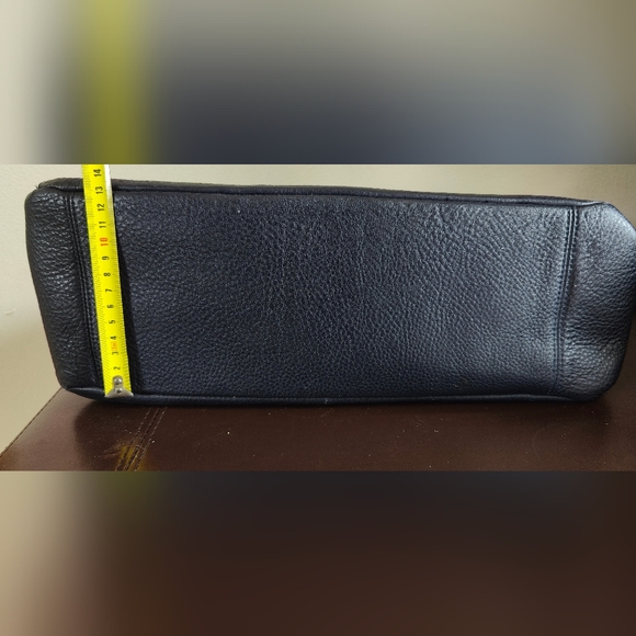 Coach Leather Midnight Blue Handbag Shoulder Bag - Picture 6 of 10